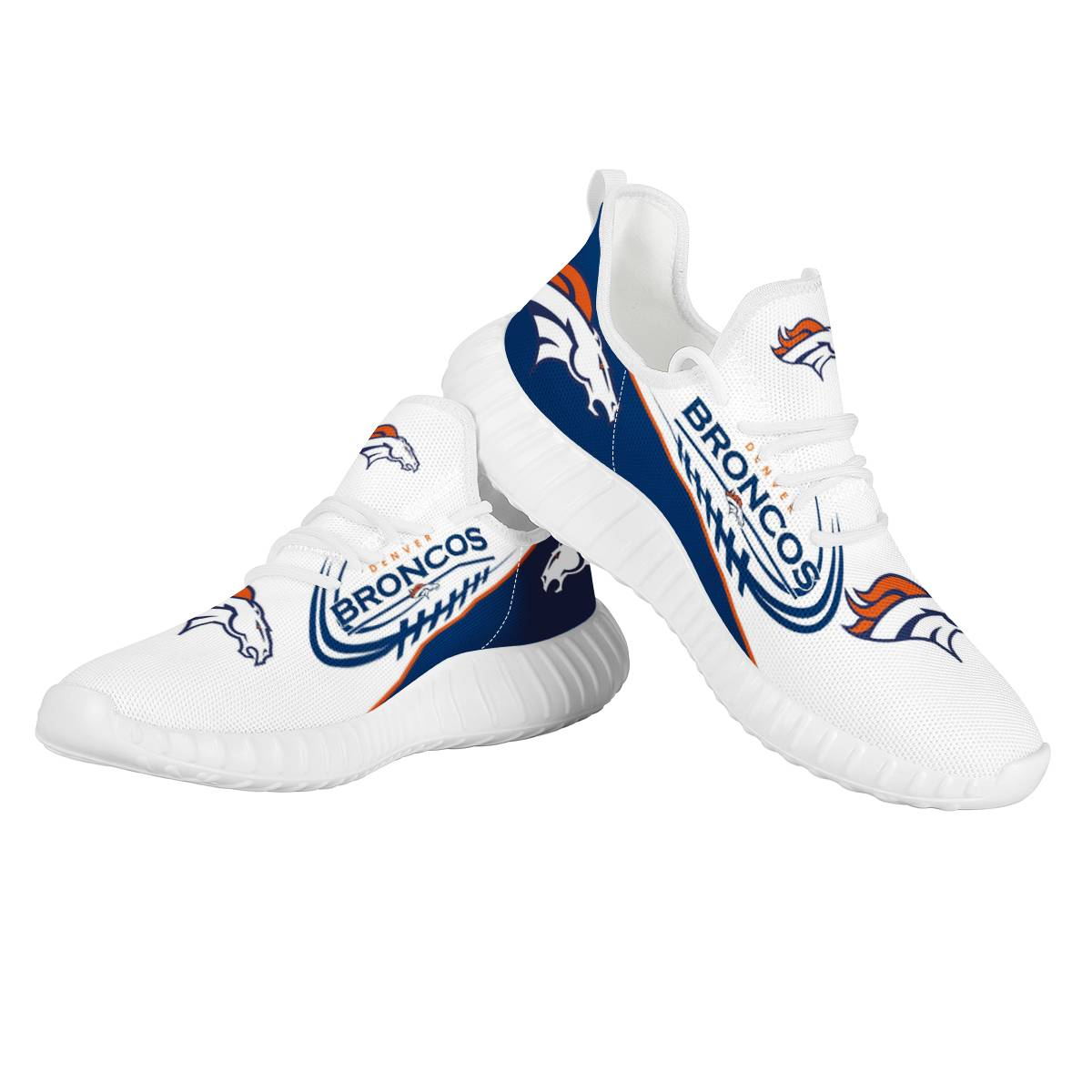 Men's Denver Broncos Mesh Knit Sneakers/Shoes 012